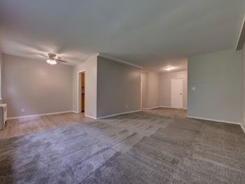 Stain-resistant carpeting and hardwood floors